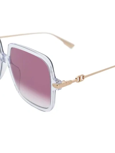 Shop Dior Link 1 Sunglasses In Pink