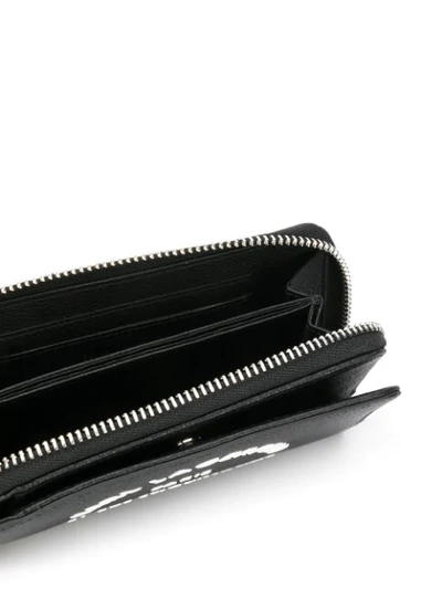 Shop Karl Lagerfeld Rue St Guillaume Zipped Wallet In Black