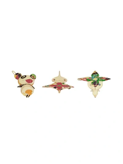 Pre-owned Louis Vuitton X Takashi Murakami  Hair Clips In Multicolour