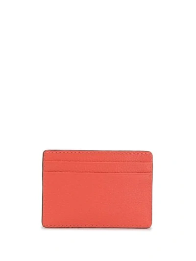 Shop Michael Michael Kors Leather Cardholder In Pink
