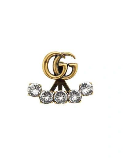 Shop Gucci Double G Single Earring In Gold