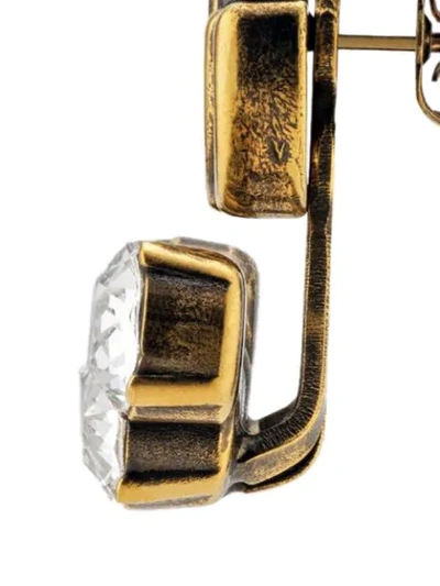 Shop Gucci Double G Single Earring In Gold