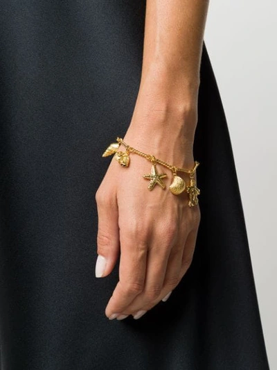 Shop Aurelie Bidermann Cassis Charm Bracelet In Gold