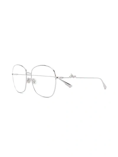 Shop Dior Signature 03 Glasses In Silver