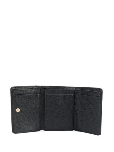 Shop Lancaster Compact Logo Wallet In Black