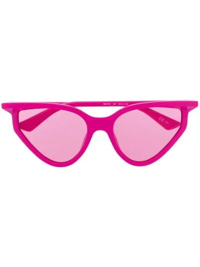 Shop Balenciaga Cat Sunglasses In Pink