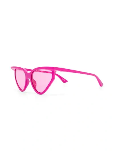 Shop Balenciaga Cat Sunglasses In Pink