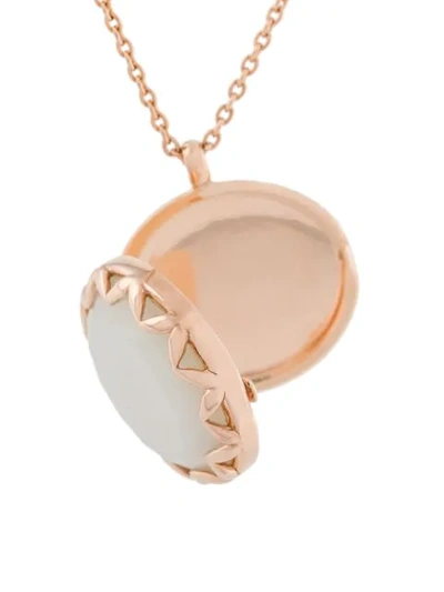 Shop Astley Clarke Paloma Locket Necklace In Gold