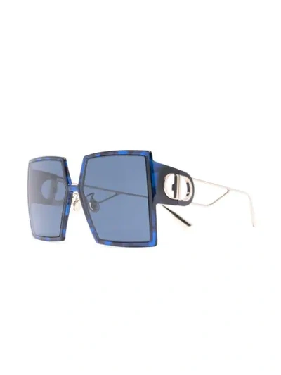 Shop Dior 30montaigne Oversized-frame Sunglasses In Blue