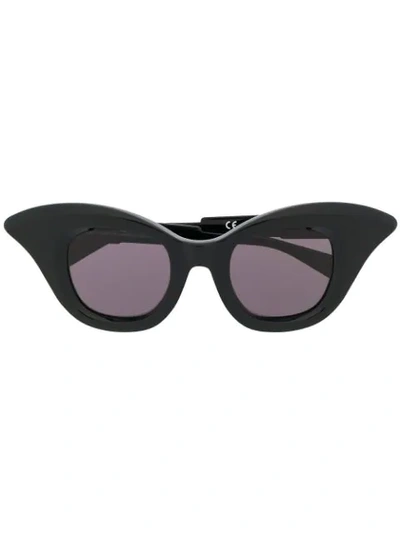 Shop Kuboraum B20 Cat Eye Sunglasses In Black