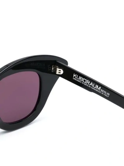 Shop Kuboraum B20 Cat Eye Sunglasses In Black
