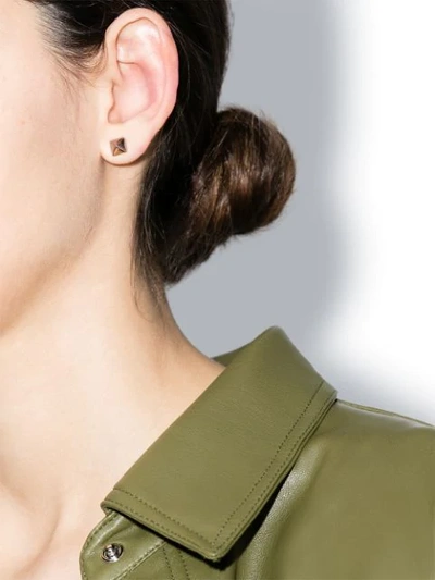 Anita Ko 14kt Rose Gold Spike Stud Earrings In Metallic