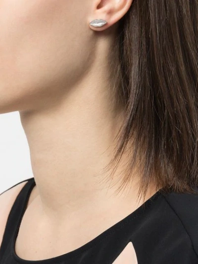 Wouters & Hendrix Lips Stud Earrings In Silver