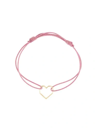 Shop Aliita Heart-motif Adjustable Bracelet In Pink