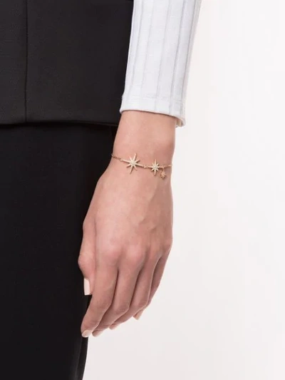 Shop Apm Monaco Triple Météorites Adjustable Bracelet In Gold