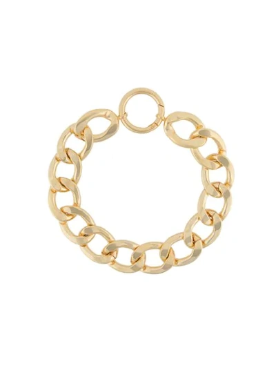 Shop Mm6 Maison Margiela Chunky Chain Necklace In Gold