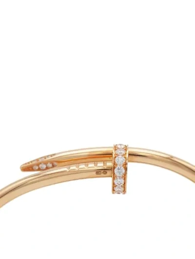 Pre-owned Cartier  18kt Rose Gold Juste Un Clou Diamond Bracelet