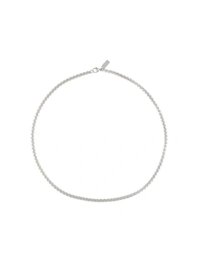 Shop Nialaya Jewelry Box Chain Necklace In Silver