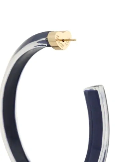 Shop Alison Lou Jelly Hoop Earrings In Blue