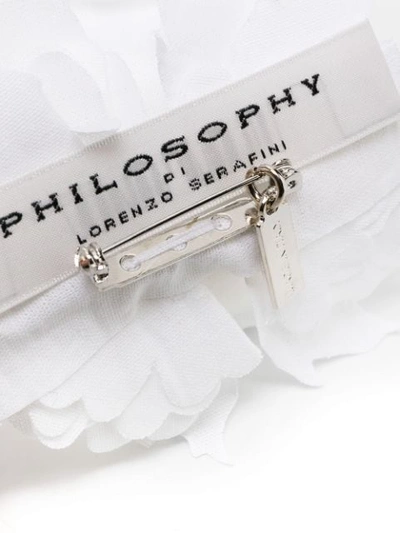 Shop Philosophy Di Lorenzo Serafini Blooming Flower Brooch In White