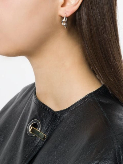 Wouters & Hendrix Technofossils Hammered Link Hoops In Multicolour