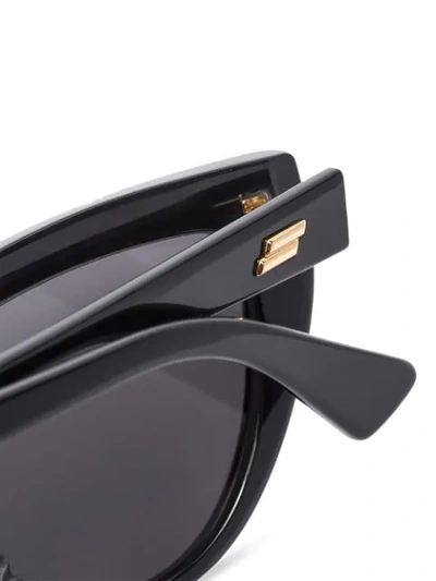 Shop Bottega Veneta Cat Eye-frame Sunglasses In Black