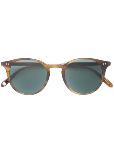 Shop Garrett Leight Clune Sunglasses In Brown