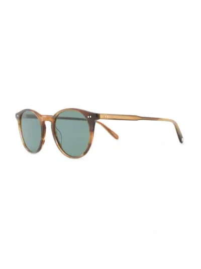 Shop Garrett Leight Clune Sunglasses In Brown