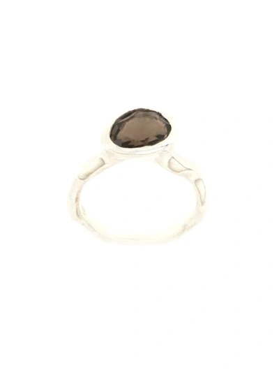Shop Rosa Maria Stone-embellished Ring In Silver