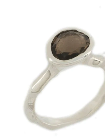 Shop Rosa Maria Stone-embellished Ring In Silver