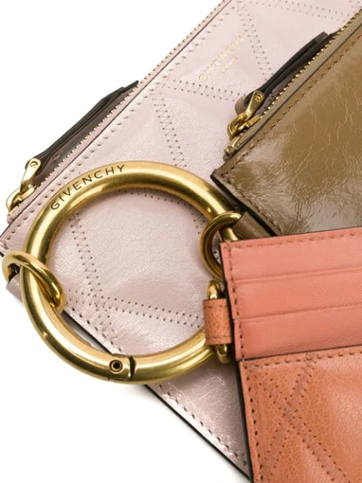 Givenchy Quilted Pouch Trio In Pink