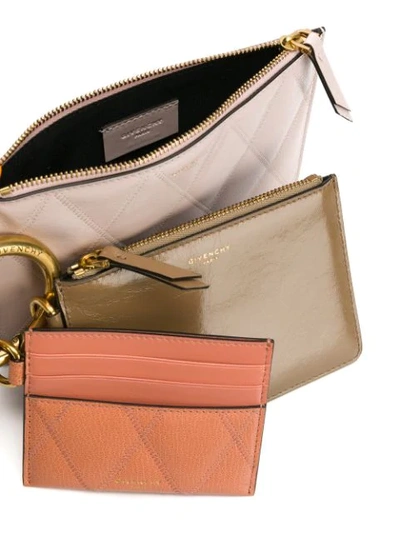 Givenchy Quilted Pouch Trio In Pink