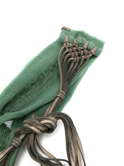 Shop Caravana Chahal Cotton-blend Turban In Green