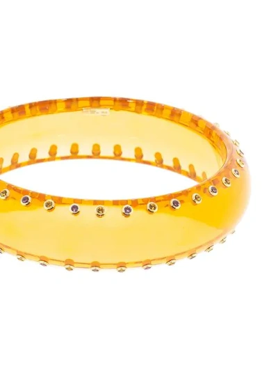 Shop Mark Davis 18kt Yellow Gold Bakelite Bangle Bracelet In Ylwgold