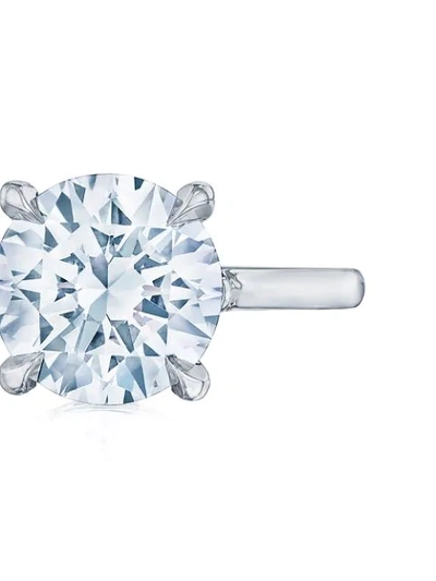 Shop Kwiat Platinum Diamond Solitaire Ring In Silver