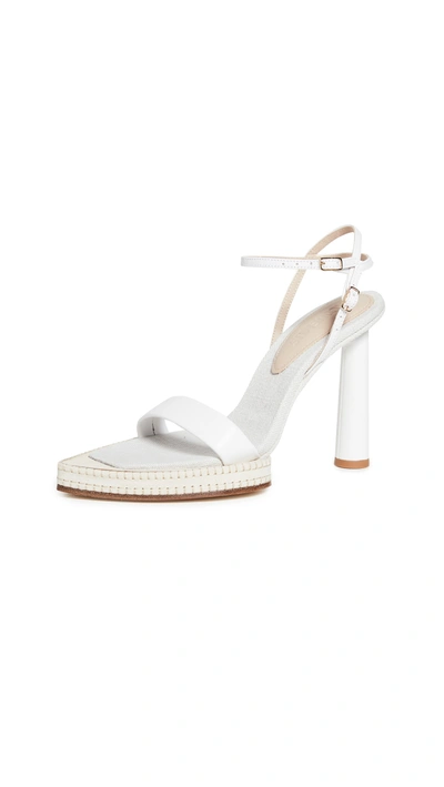 Shop Jacquemus Les Novio Sandals In White