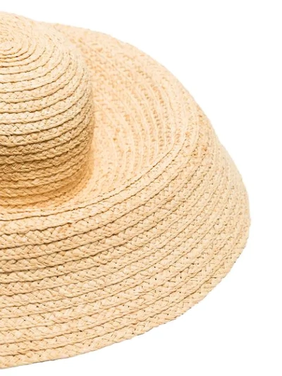 Shop Jacquemus Neutral Le Chapeau Valensole Straw Hat In Neutrals