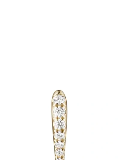 Shop Melissa Kaye 18kt Yellow Gold And Diamond Lola Mini Needle Earrings