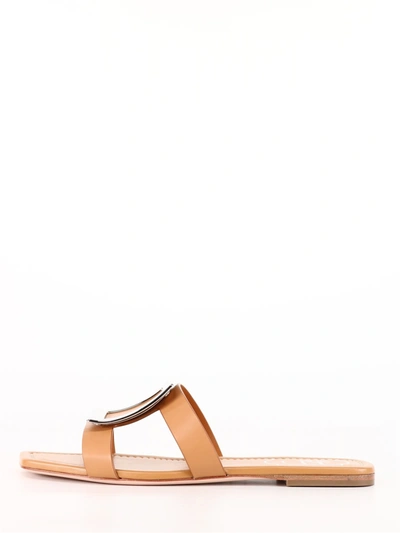 Shop Roger Vivier Bikiviv Mule Sandal In Beige