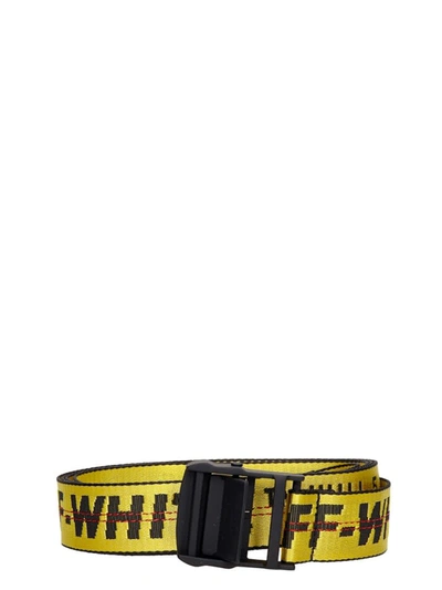 Shop Off-white Classic Industrial Belt In Yellow Black