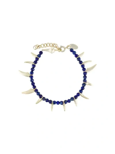 Shop Iosselliani Be Nomad Lapis Bracelet In Blue
