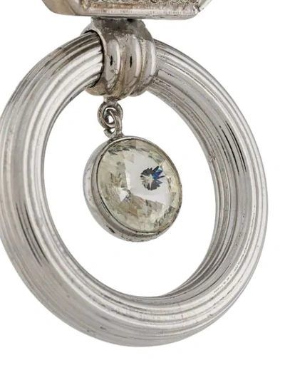 Pre-owned Gianfranco Ferre 2000s Multi-chain Choker Necklace In Silver
