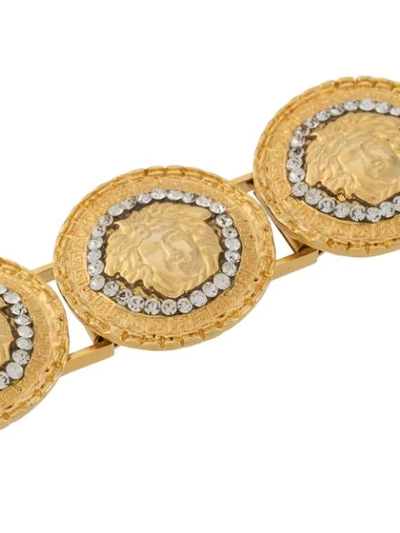 Pre-owned Versace 1990s Medusa Bracelet In Gold