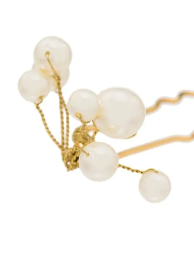 Shop Jennifer Behr Primavera Pearl Hair Pin In White