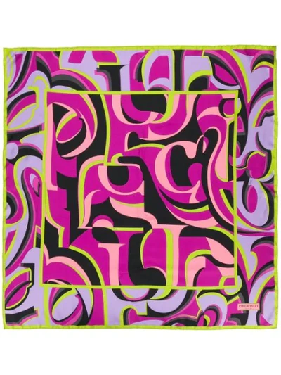 Shop Emilio Pucci X Koché Ep20-print Scarf In Pink