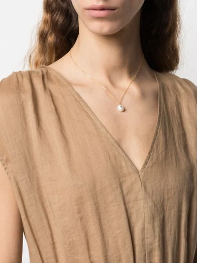 Shop Anni Lu Cloudy Bay Baroque Pearl Necklace In Gold