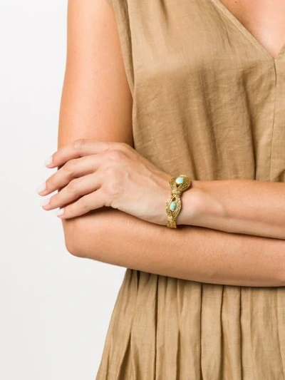 Shop Aurelie Bidermann Mizuhiki Bracelet In Gold