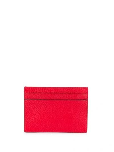 Shop Moschino Logo Cardholder In Red