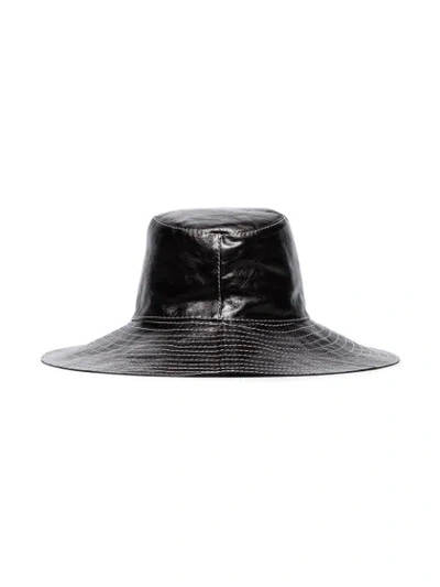 Shop Maison Michel Lauren Hat In Black