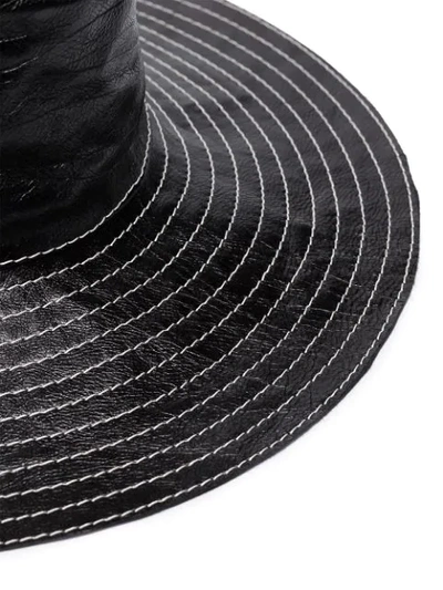 Shop Maison Michel Lauren Hat In Black